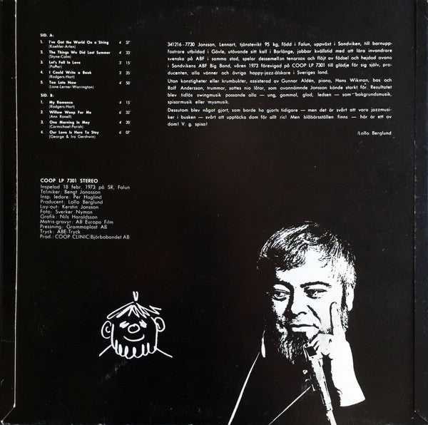 Lennart Jonsson ~ 341216 7730 Jonsson Lennart Understundom Kallad "Jonken" Tjänstevikt 95 Kg (Vinyl) - Djungel & Jazz