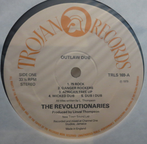 The Revolutionaries : Outlaw Dub (LP, Album, Ora)