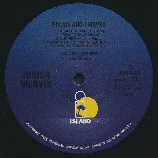 Junior Murvin ~ Police & Thieves (Vinyl) - Djungel & Jazz