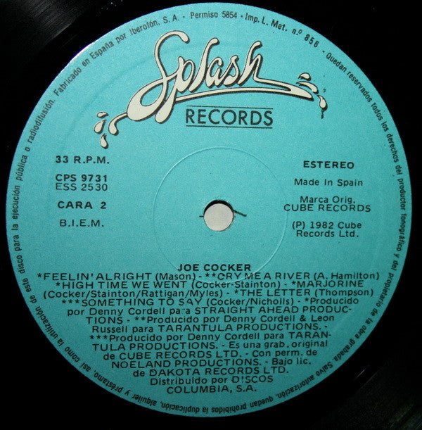 Joe Cocker ~ Joe Cocker (Vinyl) - Djungel & Jazz