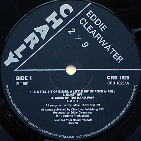 Eddie Clearwater* : Two Times Nine (LP, Album)