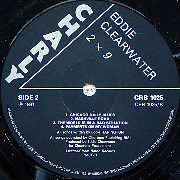 Eddie Clearwater* : Two Times Nine (LP, Album)