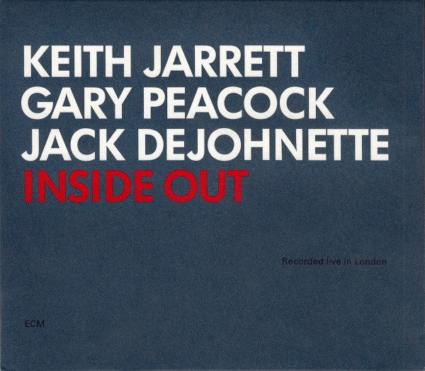 Keith Jarrett / Gary Peacock / Jack DeJohnette ~ Inside Out (Vinyl) - Djungel & Jazz