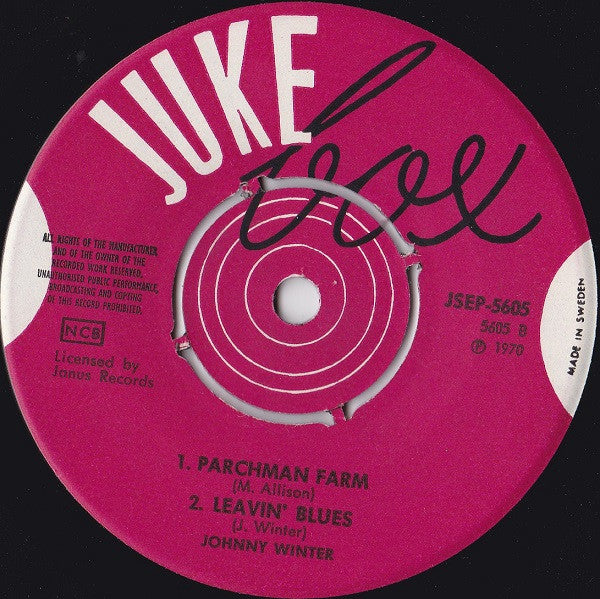 Canned Heat / Johnny Winter ~ Spoonful / Louise / Parchman Farm / Leavin' Blues (Vinyl) - Djungel & Jazz