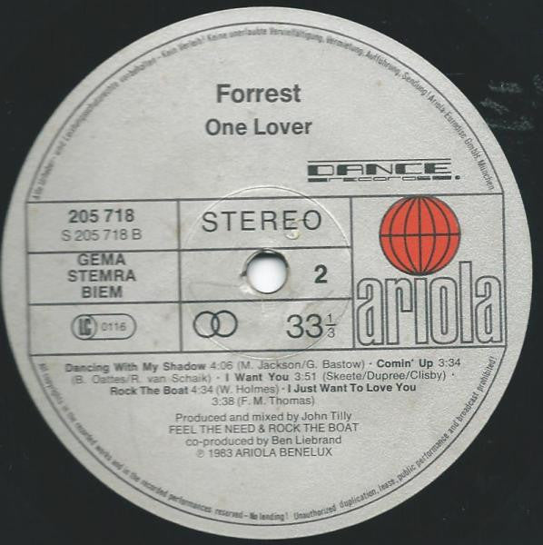 Forrest ~ One Lover (Vinyl) - Djungel & Jazz