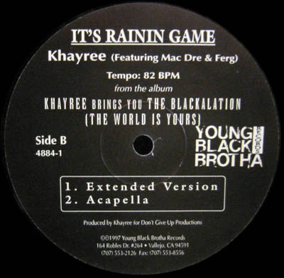 Khayree ~ It's Rainin Game (Vinyl) - Djungel & Jazz