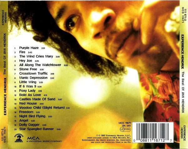 Jimi Hendrix ~ Experience Hendrix - The Best Of Jimi Hendrix (Vinyl) - Djungel & Jazz