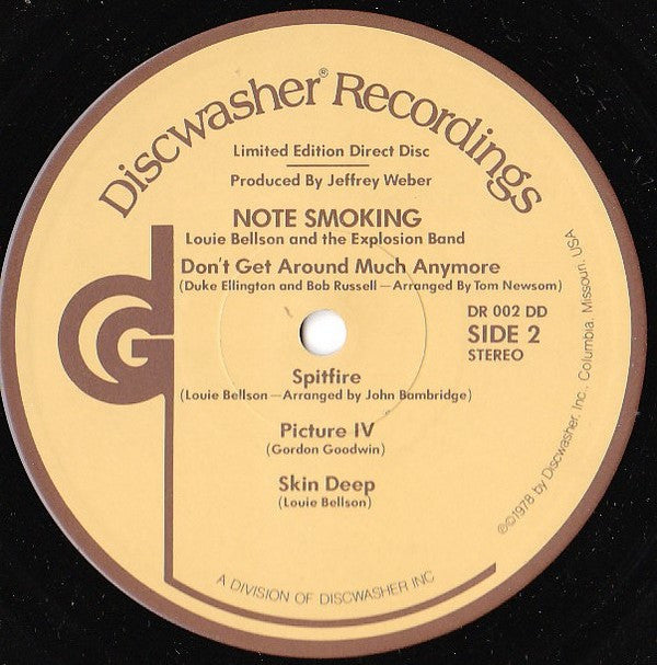 The Louie Bellson Drum Explosion ~ Note Smoking (Vinyl) - Djungel & Jazz