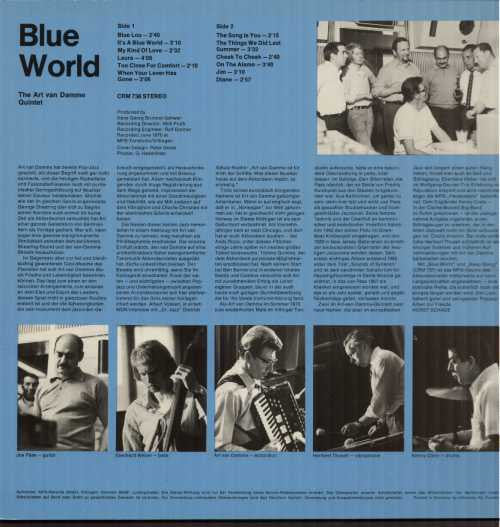 The Art Van Damme Quintet ~ Blue World (Vinyl) - Djungel & Jazz