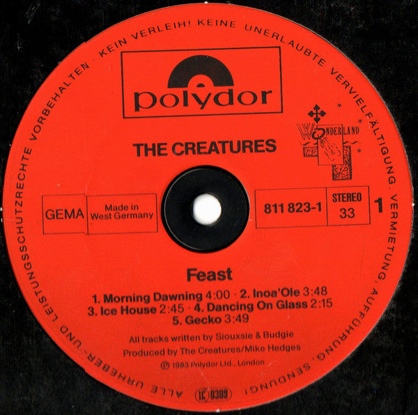 The Creatures ~ Feast (Vinyl) - Djungel & Jazz