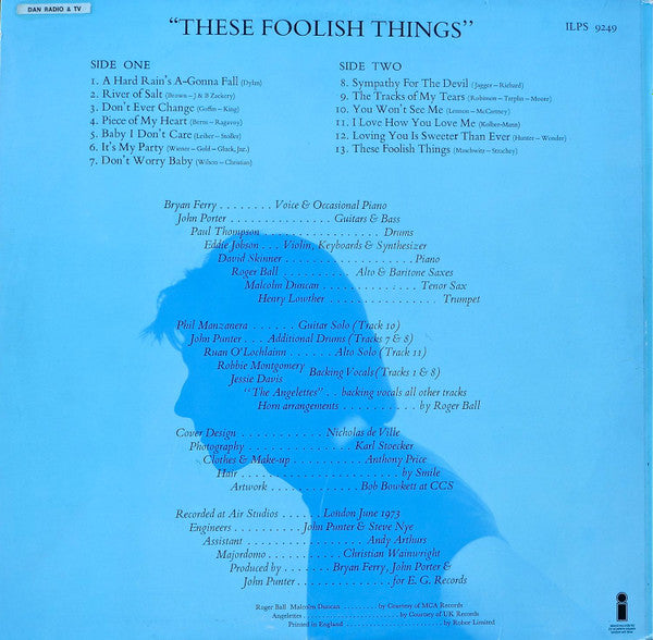 Bryan Ferry ~ These Foolish Things (Vinyl) - Djungel & Jazz