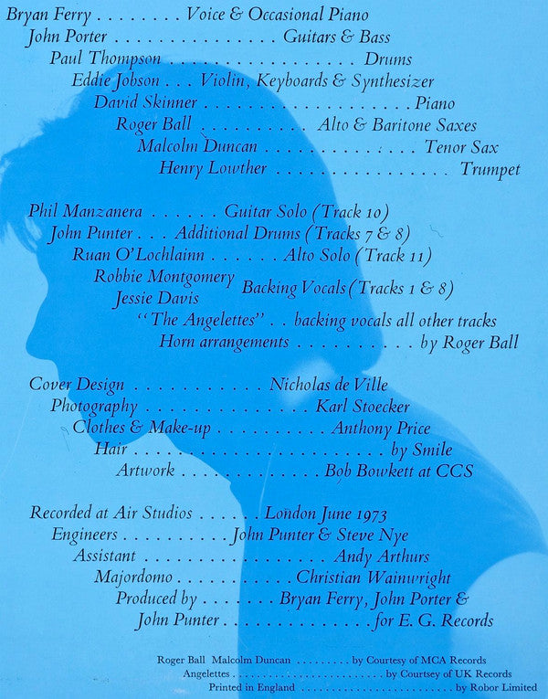 Bryan Ferry ~ These Foolish Things (Vinyl) - Djungel & Jazz