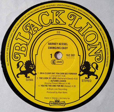 Barney Kessel ~ Swinging Easy! (Vinyl) - Djungel & Jazz