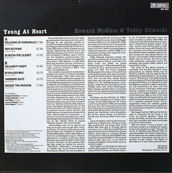 Howard McGhee & Teddy Edwards : Young At Heart (LP)