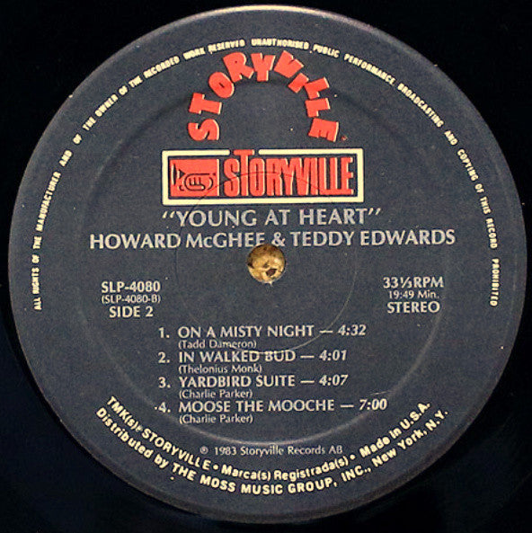 Howard McGhee & Teddy Edwards : Young At Heart (LP)