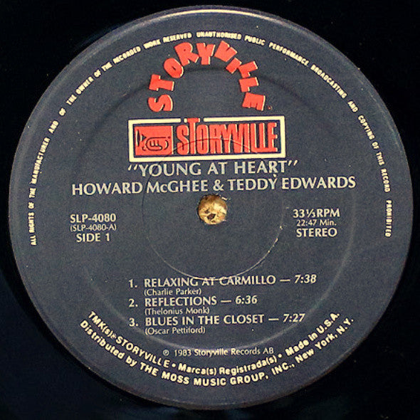 Howard McGhee & Teddy Edwards : Young At Heart (LP)
