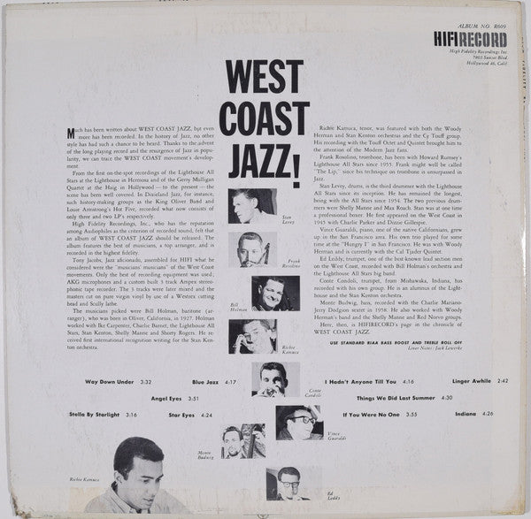 Bill Holman ~ West Coast Jazz In Hifi (Vinyl) - Djungel & Jazz