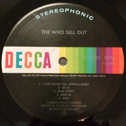 The Who : The Who Sell Out (LP, Album, RE, RP, Pin)