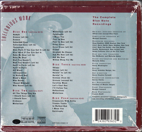 Thelonious Monk ~ The Complete Blue Note Recordings (Vinyl) - Djungel & Jazz