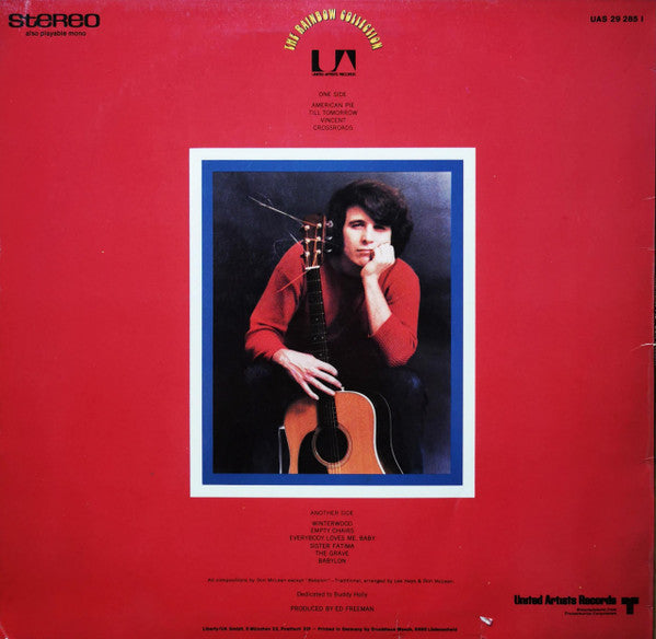 Don McLean ~ American Pie (Vinyl) - Djungel & Jazz