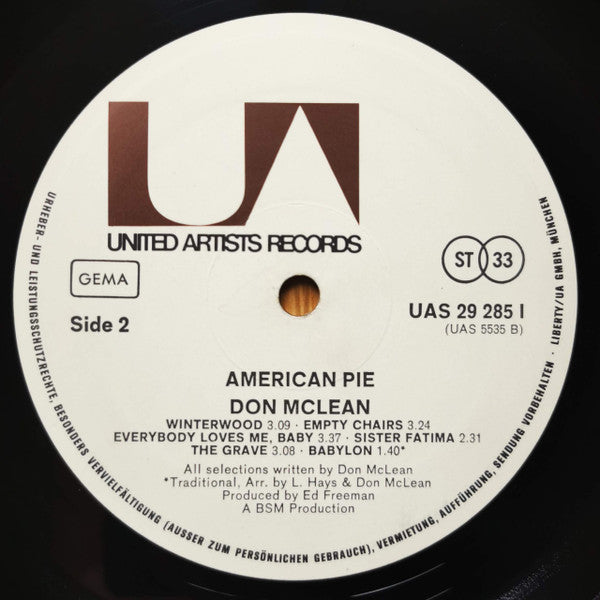 Don McLean ~ American Pie (Vinyl) - Djungel & Jazz