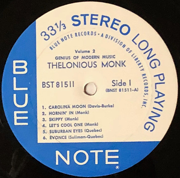 Thelonious Monk ~ Genius Of Modern Music Volume 2 (Vinyl) - Djungel & Jazz
