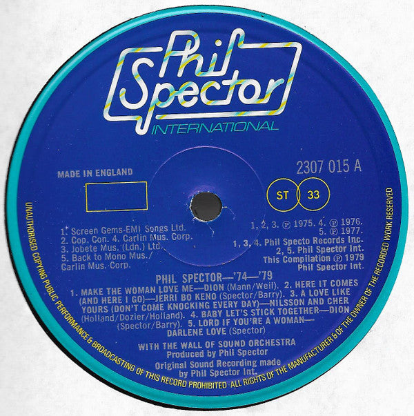 Various ~ Phil Spector 74/79 (Vinyl) - Djungel & Jazz