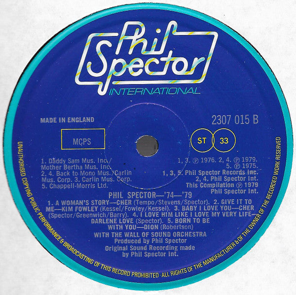 Various ~ Phil Spector 74/79 (Vinyl) - Djungel & Jazz