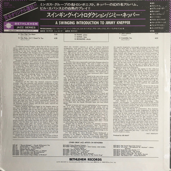 Jimmy Knepper ~ A Swinging Introduction To Jimmy Knepper (Vinyl) - Djungel & Jazz
