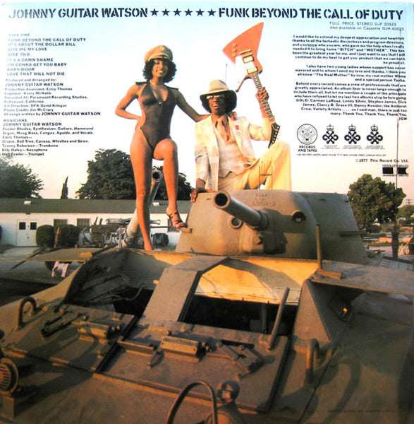 Johnny Guitar Watson ~ Funk Beyond The Call Of Duty (Vinyl) - Djungel & Jazz