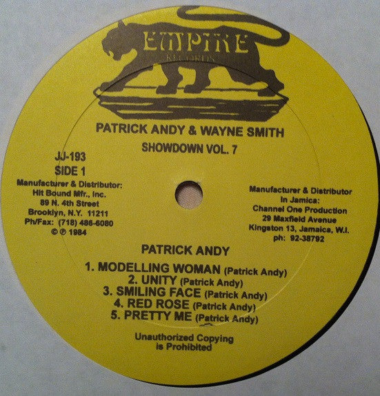 Patrick Andy / Wayne Smith : Show-Down Vol. 7 (LP, Album, RE)