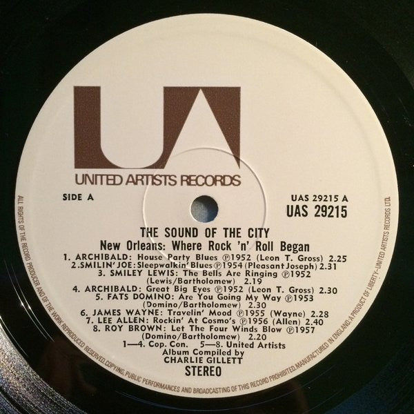 Various ~ Sound Of The City - New Orleans, Where Rock' N Roll Began (Vinyl) - Djungel & Jazz