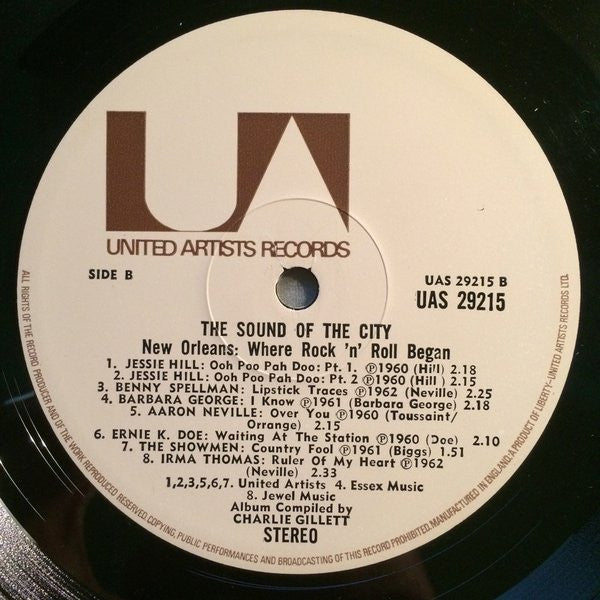 Various ~ Sound Of The City - New Orleans, Where Rock' N Roll Began (Vinyl) - Djungel & Jazz