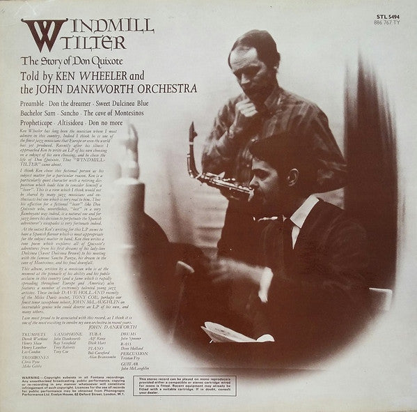 Kenny Wheeler And The John Dankworth Orchestra ~ Windmill Tilter (The Story Of Don Quixote) (Vinyl) - Djungel & Jazz