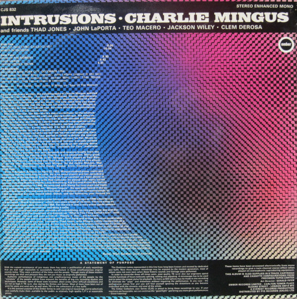 Charlie Mingus ~ Intrusions (Vinyl) - Djungel & Jazz