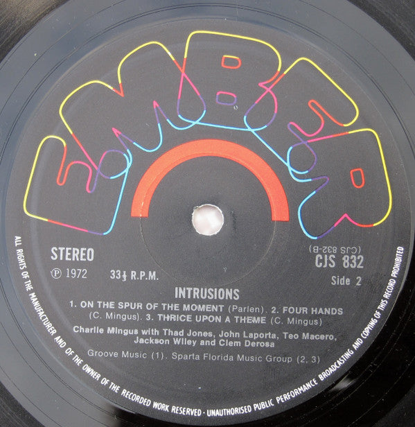 Charlie Mingus ~ Intrusions (Vinyl) - Djungel & Jazz