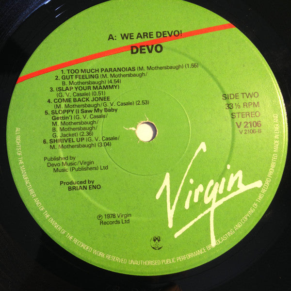 Devo : Q: Are We Not Men? A: We Are Devo! (LP, Album)