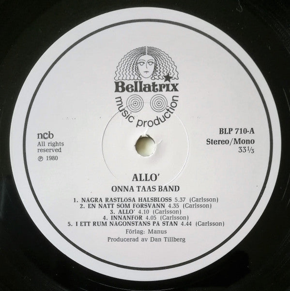 Onna Taas Band ~ Allo' (Vinyl) - Djungel & Jazz