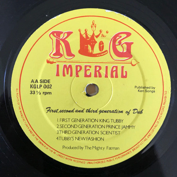 King Tubby, Prince Jammy And Scientist : First, Second And Third Generation Of Dub (LP, Album)