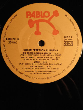 Oscar Peterson ~ Oscar Peterson In Russia (Vinyl) - Djungel & Jazz