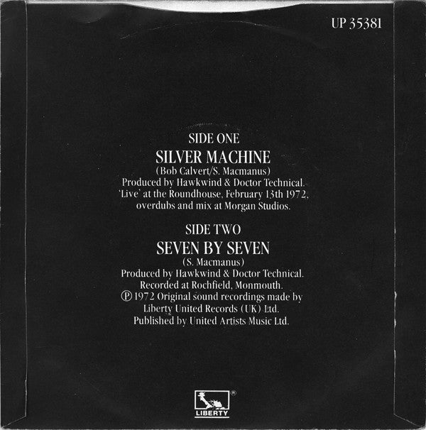 Hawkwind ~ Silver Machine (Vinyl) - Djungel & Jazz