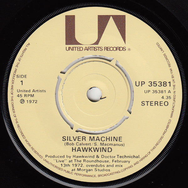Hawkwind ~ Silver Machine (Vinyl) - Djungel & Jazz