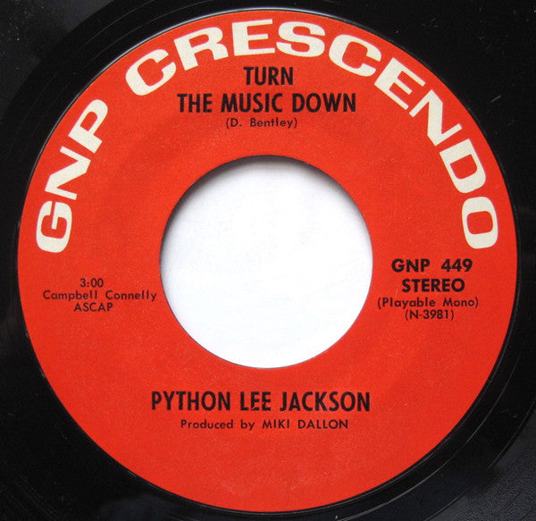 Python Lee Jackson : In A Broken Dream (7", Single)