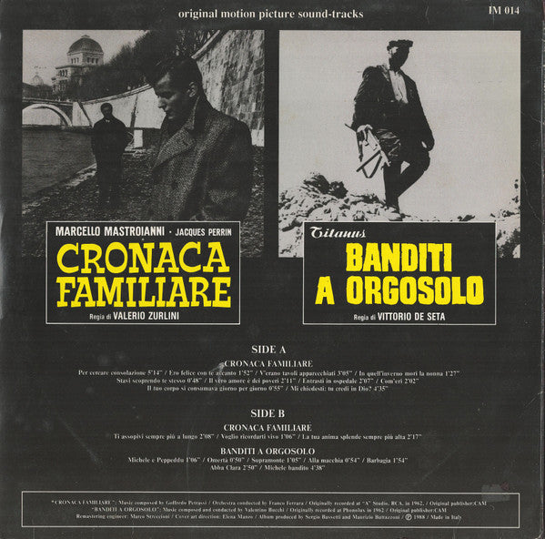 Goffredo Petrassi / Valentino Bucchi ~ Cronaca Familiare / Banditi A Orgosolo (Vinyl) - Djungel & Jazz
