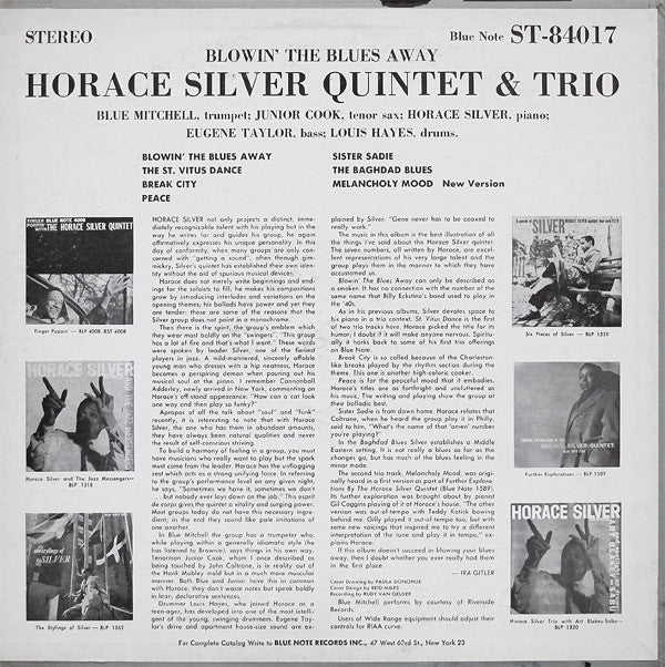 The Horace Silver Quintet & The Horace Silver Trio ~ Blowin' The Blues Away (Vinyl) - Djungel & Jazz