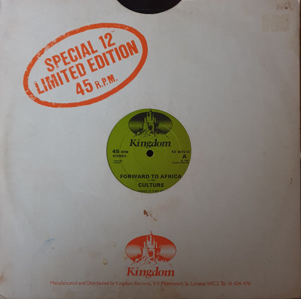Culture : Forward To Africa (12")
