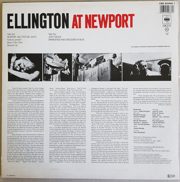 Duke Ellington And His Orchestra ~ Ellington At Newport (Vinyl) - Djungel & Jazz