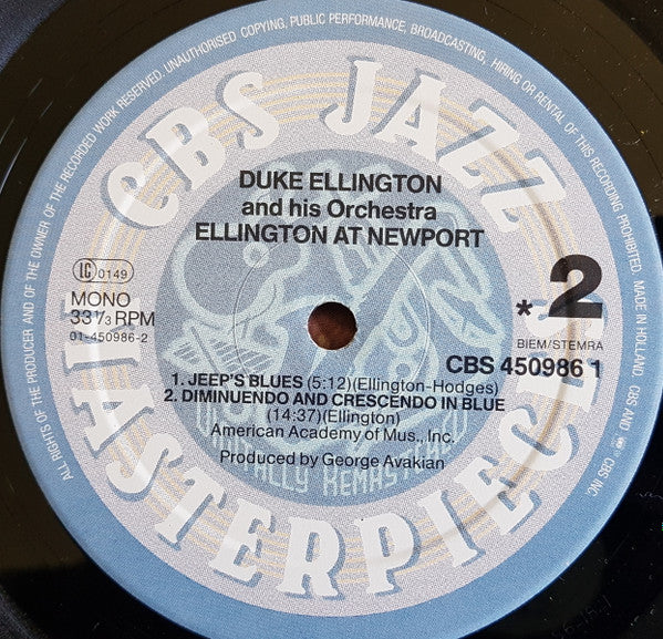 Duke Ellington And His Orchestra ~ Ellington At Newport (Vinyl) - Djungel & Jazz