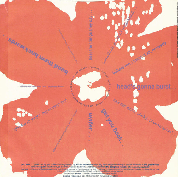 The Darling Buds ~ Pop Said... (Vinyl) - Djungel & Jazz