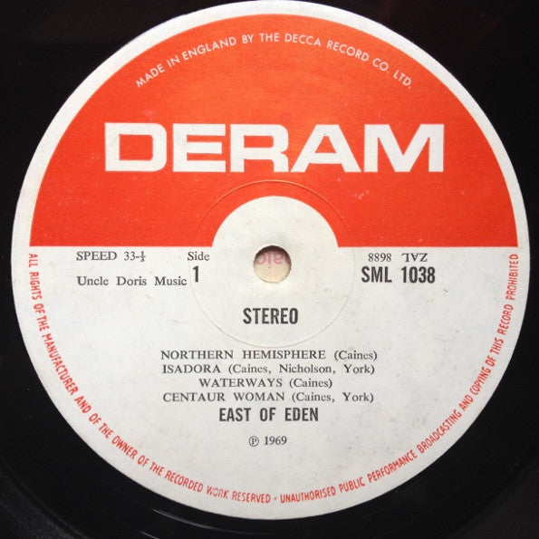 East Of Eden ~ Mercator Projected (Vinyl) - Djungel & Jazz